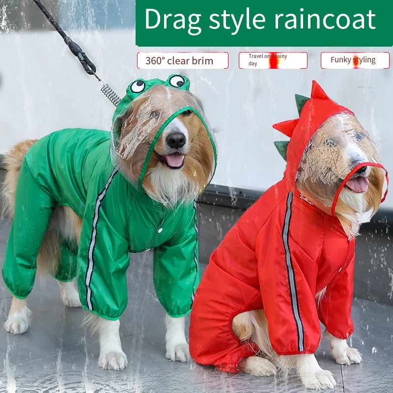 Pet Supplies Hours - Capa de chuva para cães, à