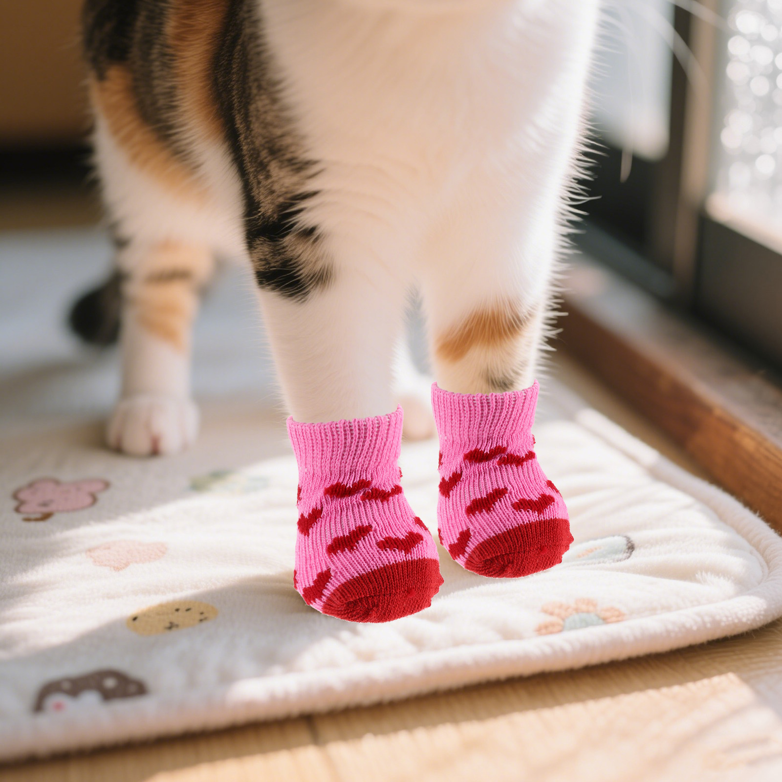 Dog Booties Paw Protector - 8 Peças de Botas para Cães