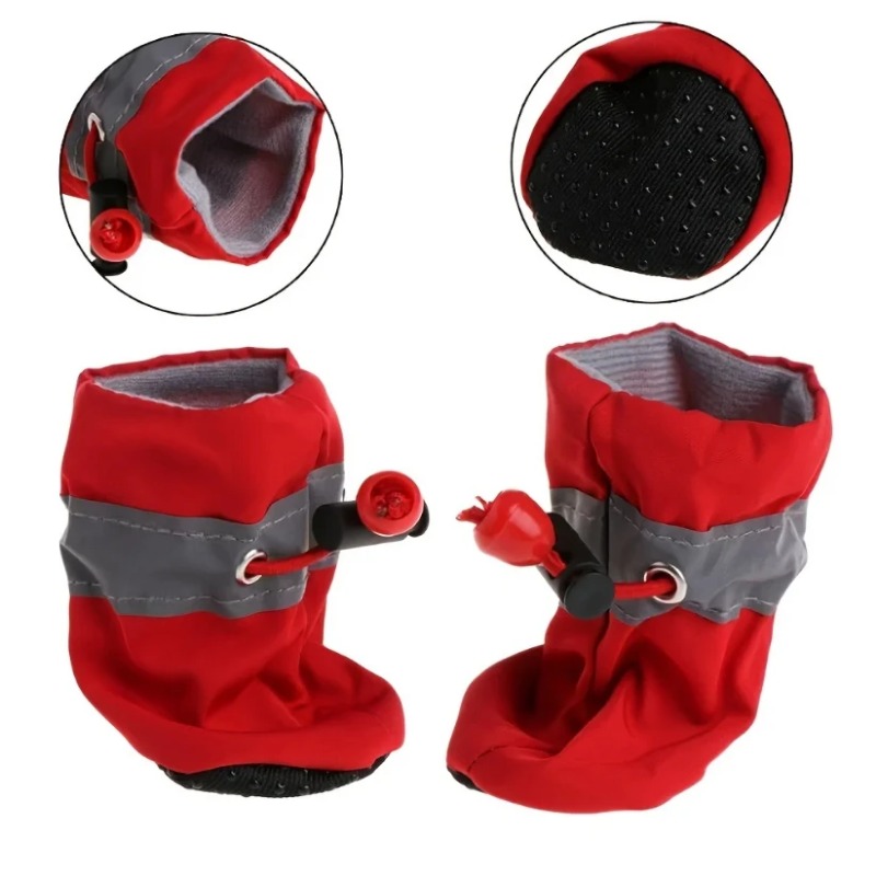 4 Botas de Chuva para Cães Peq - Dog Booties Paw Protector avaliação e preço