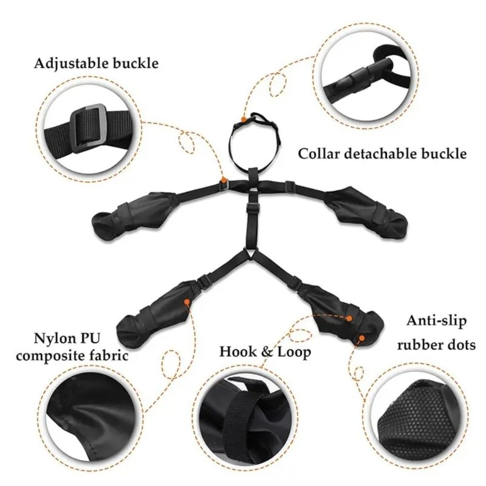 Sapatos para Cães à Prova de Q - Dog Booties Paw Protector avaliação e preço