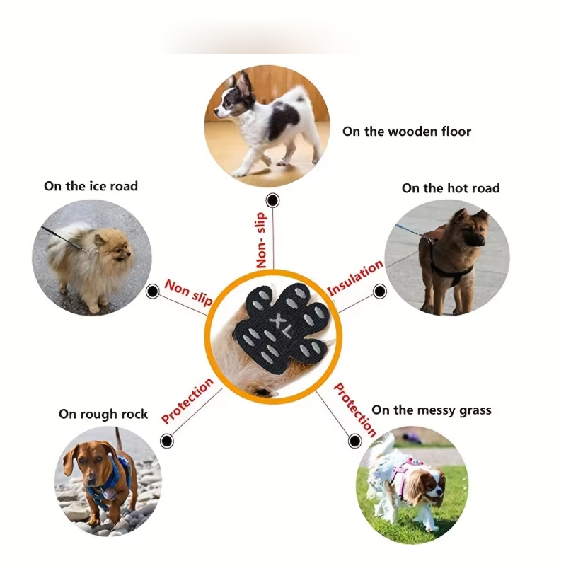 Almofadas antiderrapantes para - Dog Booties Paw Protector avaliação e preço