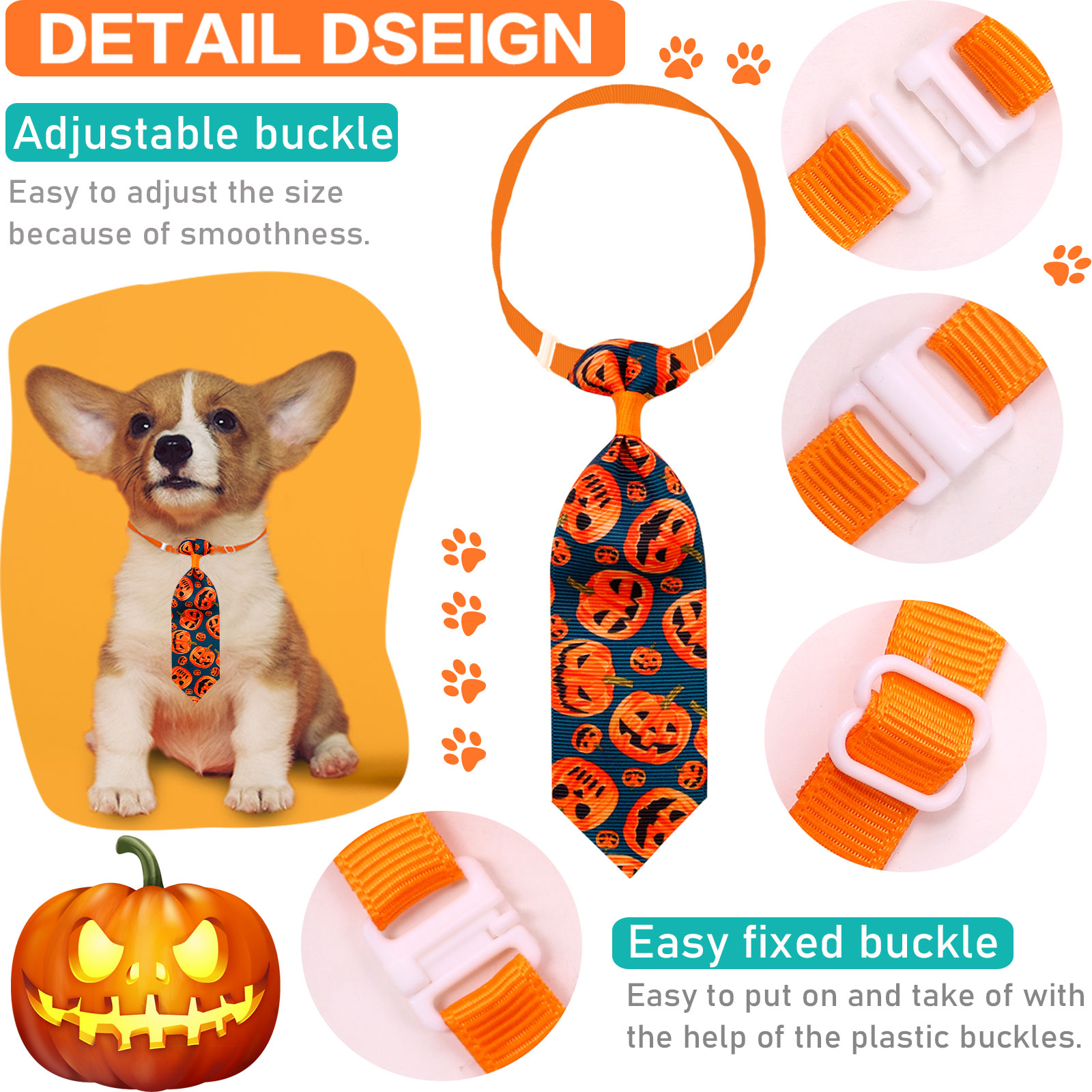 50/100 pçs halloween cão alici - Pet Supplies Hours avaliação e preço