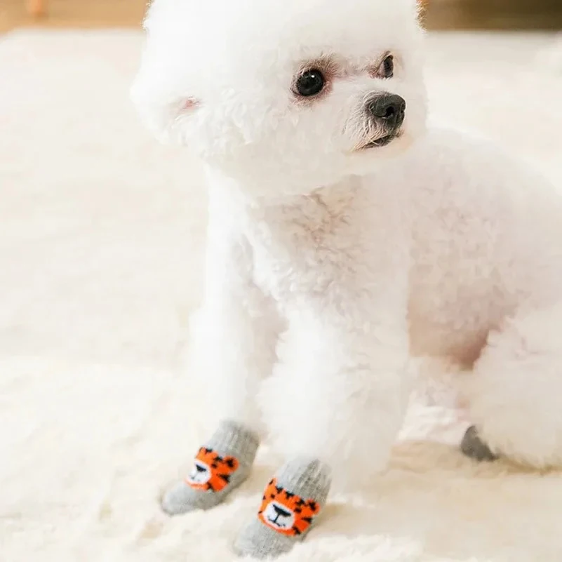 4 Pares de Meias Antiderrapant - Dog Booties Paw Protector avaliação e preço
